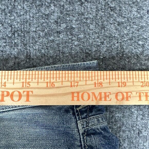 Express Blake Jeans Men 33x32 (36x30) Blue Loose Fit Straight Leg Bleached Adult - Picture 5 of 8